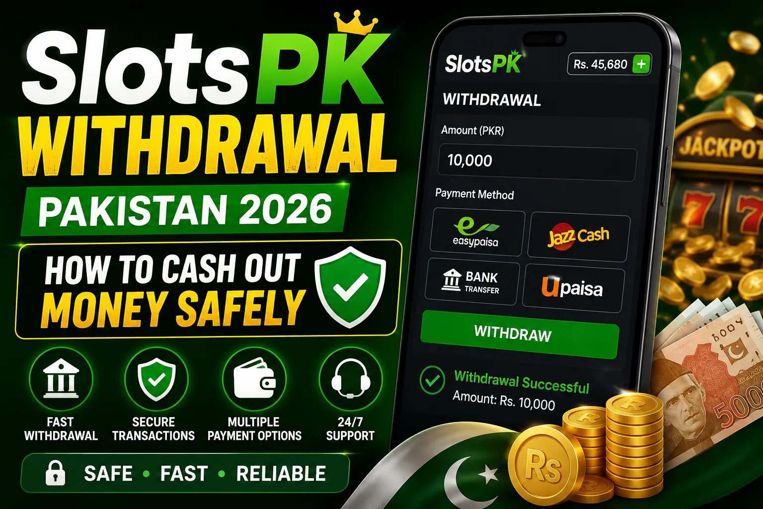 SlotsPK Bonus Pakistan 2026 – Daily Bonus & Rewards Information