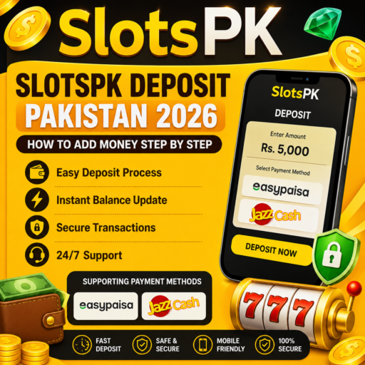 SlotsPK Pay Pakistan 2026 – Easy Deposit & Withdrawal Payment Information